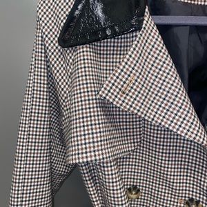 Trench coat with pvc collar 🧥